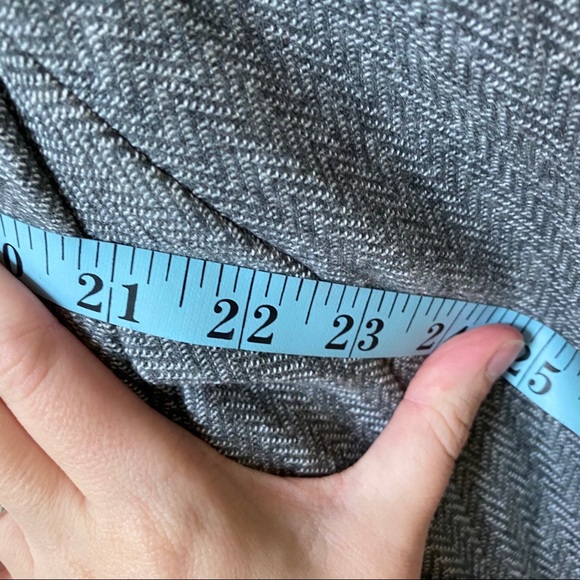 Loft Grey Herringbone Knit Blazer Plus Size 18 - Picture 5 of 10